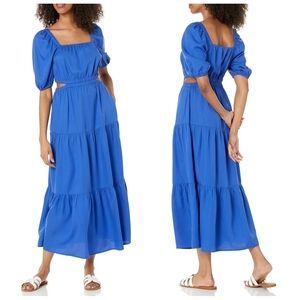 The Drop Women's Anaya Square Neck Cut-Out Tiered Maxi Dress